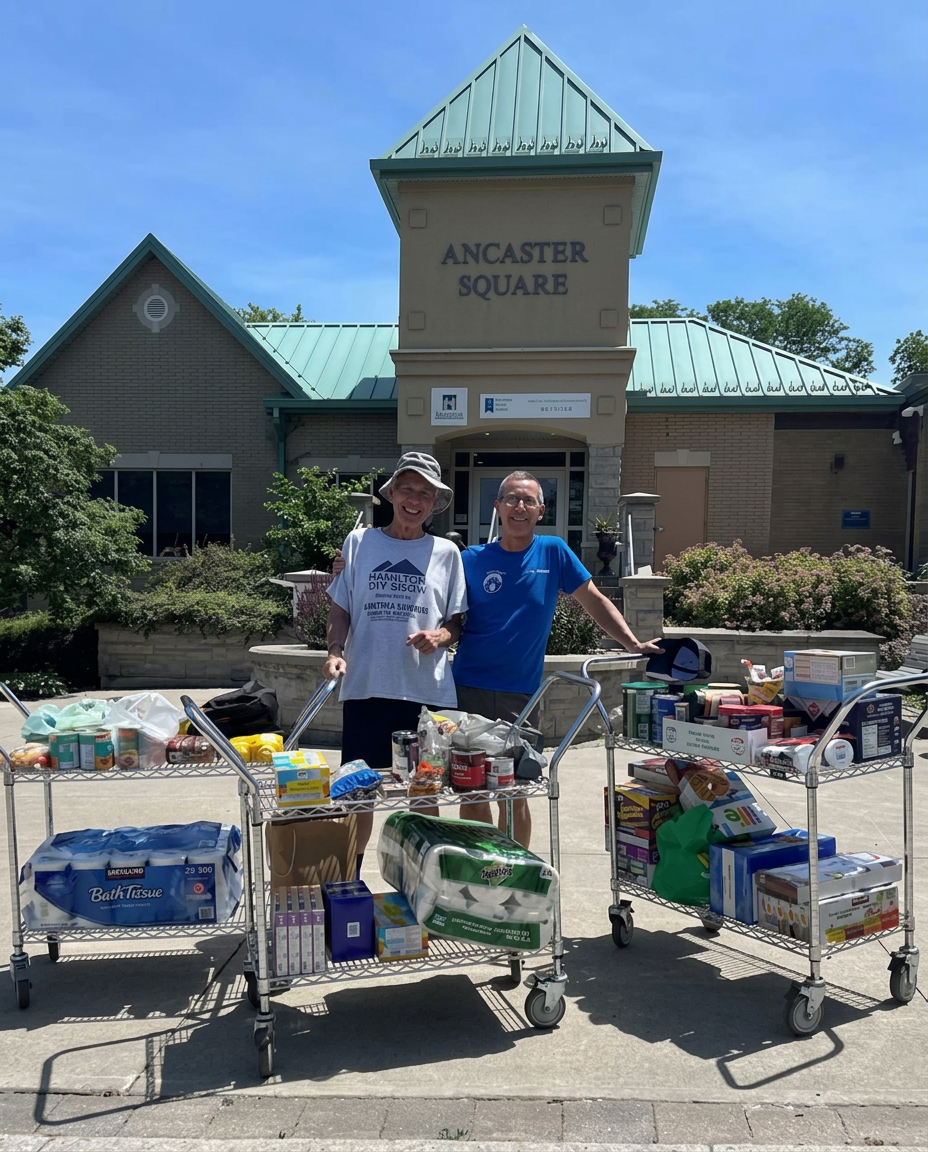 Heritage Fellowship Baptist Church volunteers serving the Ancaster community through outreach